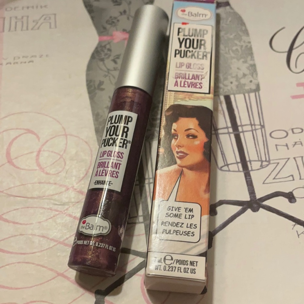 Balm plump your picker lip gloss NWT